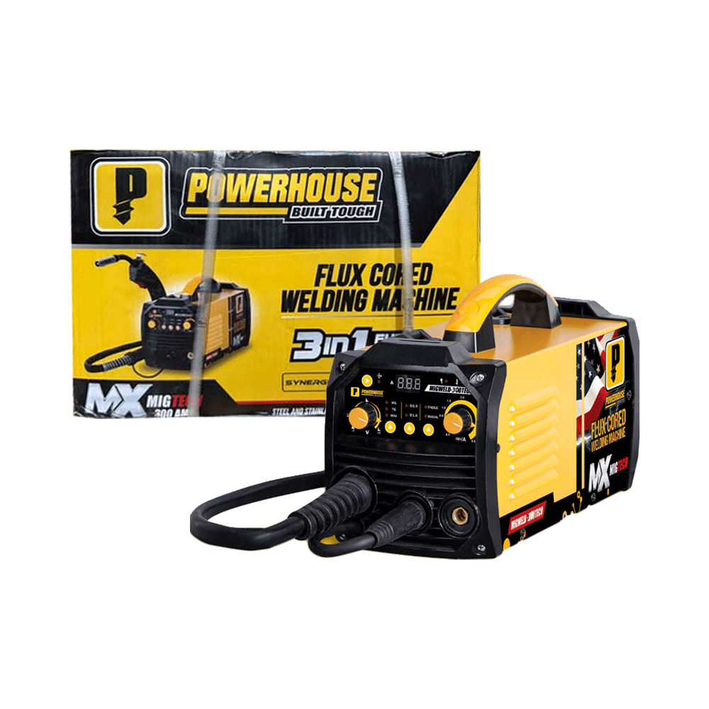 Powerhouse MIGWELD-300TECH MIG DC Inverter Welding Machine 300A (Fluxcored) Powerhouse MIGWELD-300TECH MIG DC Inverter Welding Machine 300A (Fluxcored)